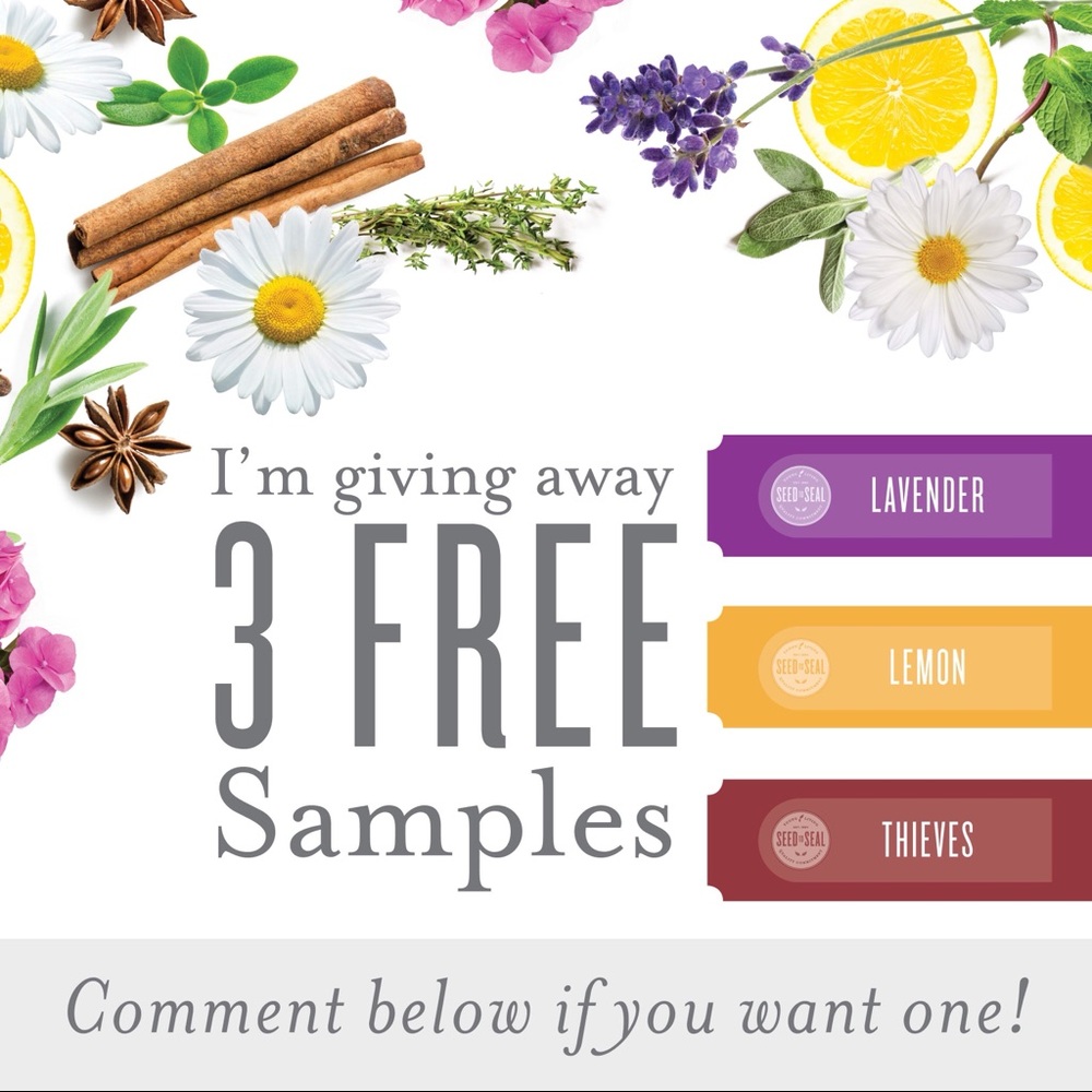 3 samples of my favorite YoungLiving essentia oils